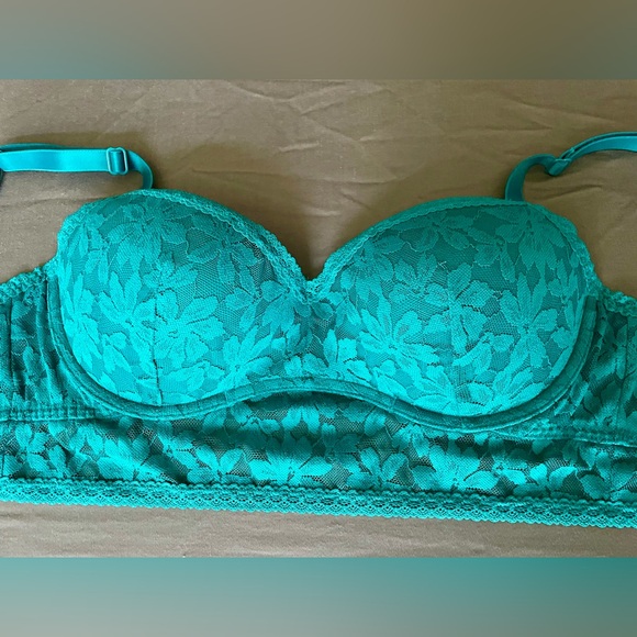 PINK Lace Wired Push Up Bralette - Picture 6 of 13